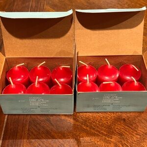 New PartyLite Candy Cane Votives - set of 12